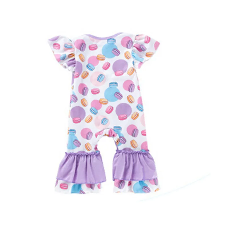 Новый стиль трико без рукавов для младенцев Цельный Детский костюм с принтом