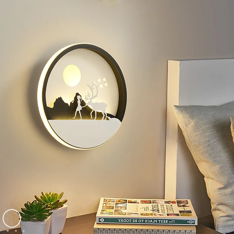 Светодиодные Настенные светильники для спальни алюминиевый корпус лампы