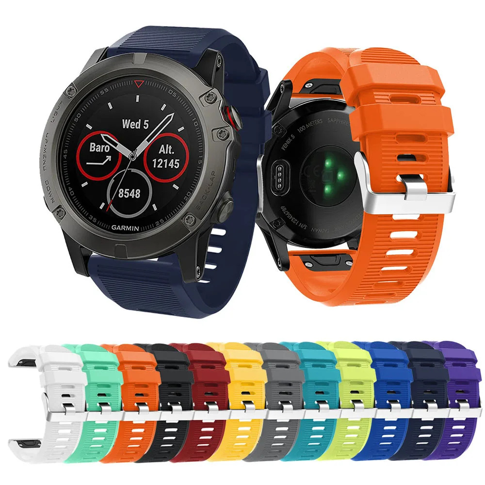 

26MM Silicone Sport Strap Fashion Breathable Replacement Watchband For Garmin Fenix 6X/Fenix 3/Fenix 5X Plus/Fenix 5X Strap