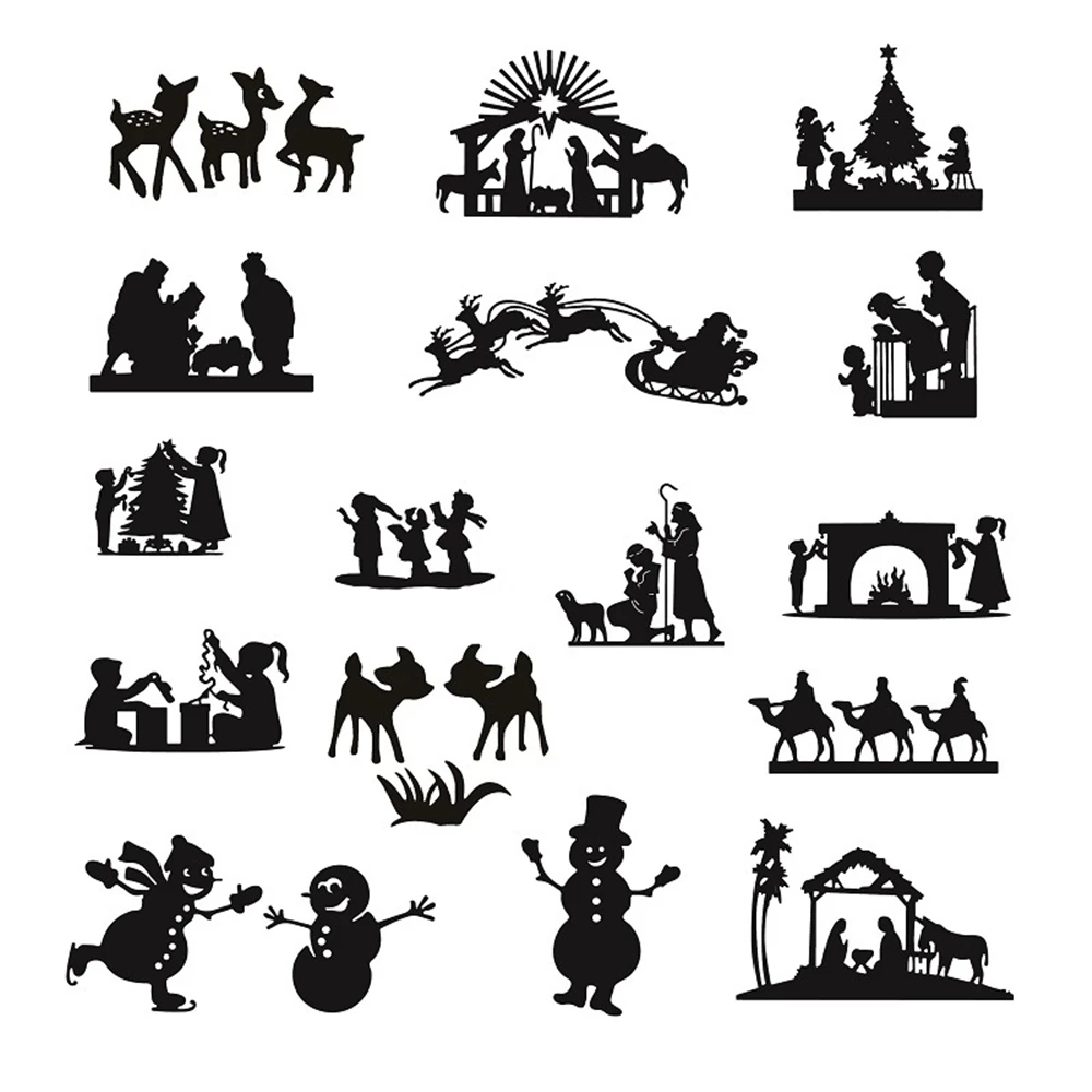 Рождество мультфильм металлические режущие штампы Скрапбукинг Ремесло