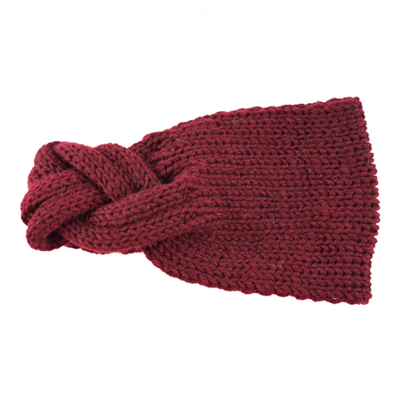 

New Knitted Knot Cross Headband for Women Autumn Winter Girls Hair Accessories Headwear Elastic Hair Band Hair Accessories