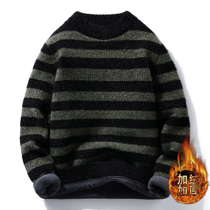 

Взрывоопасный Золотой норковый свитер для мужчин плюс кашемир