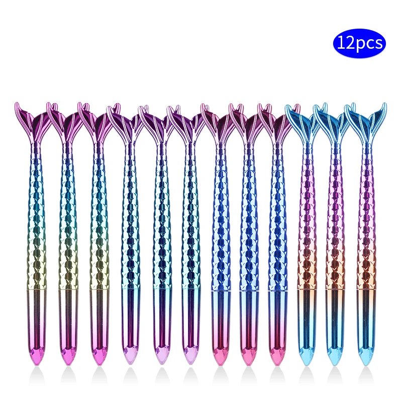 12 шт./компл. милой русалкой Единорог слон гелевая ручка в виде фламинго с