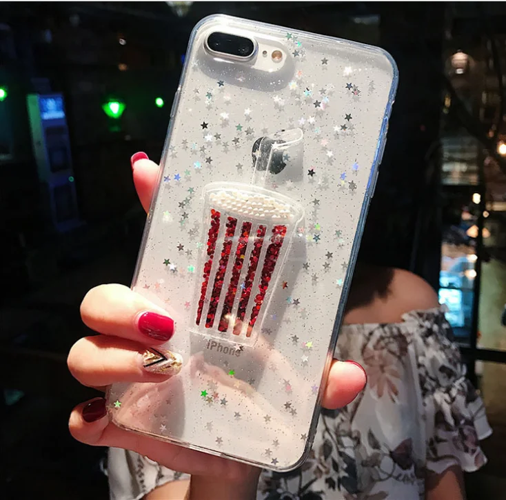 Чехол для iPhone 11 pro X XS MAX XR 6 6S 7 8 PLUS с 3D блестящими звездами жидкими зыбучими песками