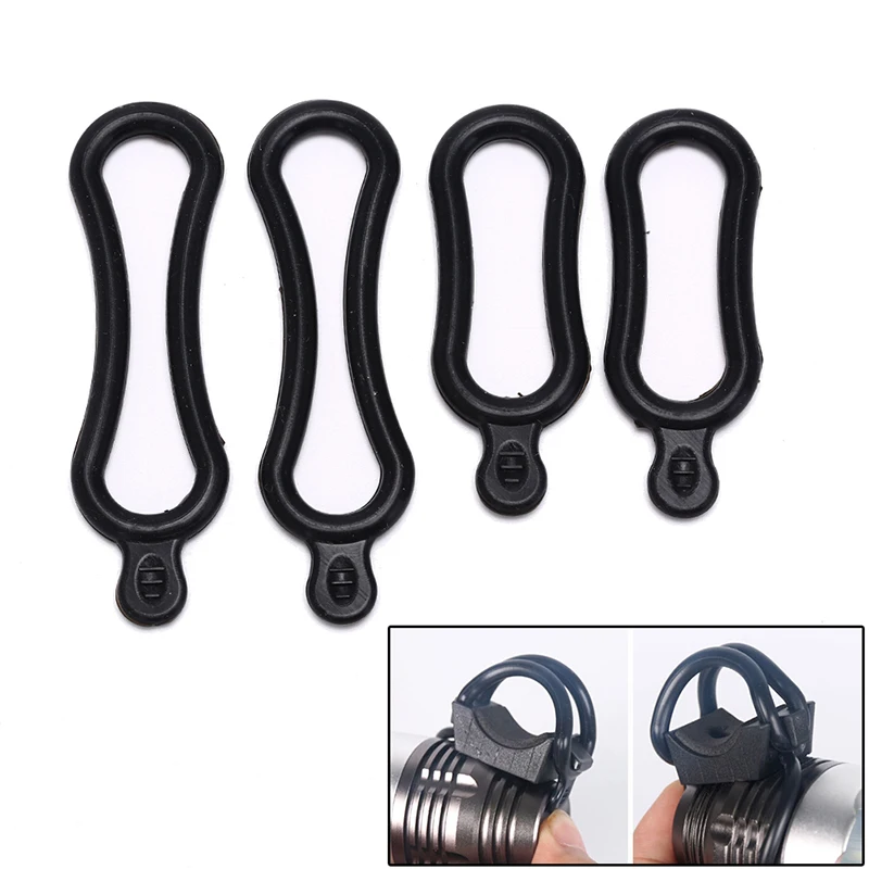 

4PCS Useful Hot Black Rubber Band PVC Ring for T6 LED Headlight Bike Headlamp Bicycle