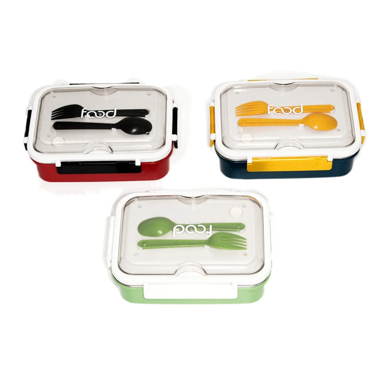 

Sealed lunch box for office workers, no flavor, split lunch box 304 liner, student lunch box PP tableware 620ml