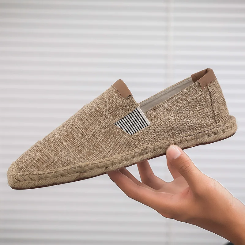 Мужская обувь Повседневная дышащая парусиновая модная в китайском стиле мягкие
