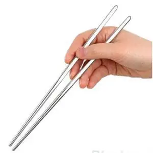 

1Pair Stainless Steel Reusable Chopstick Laser Engraving Patterns Food Sticks Portable Sushi Hashi Chopsticks