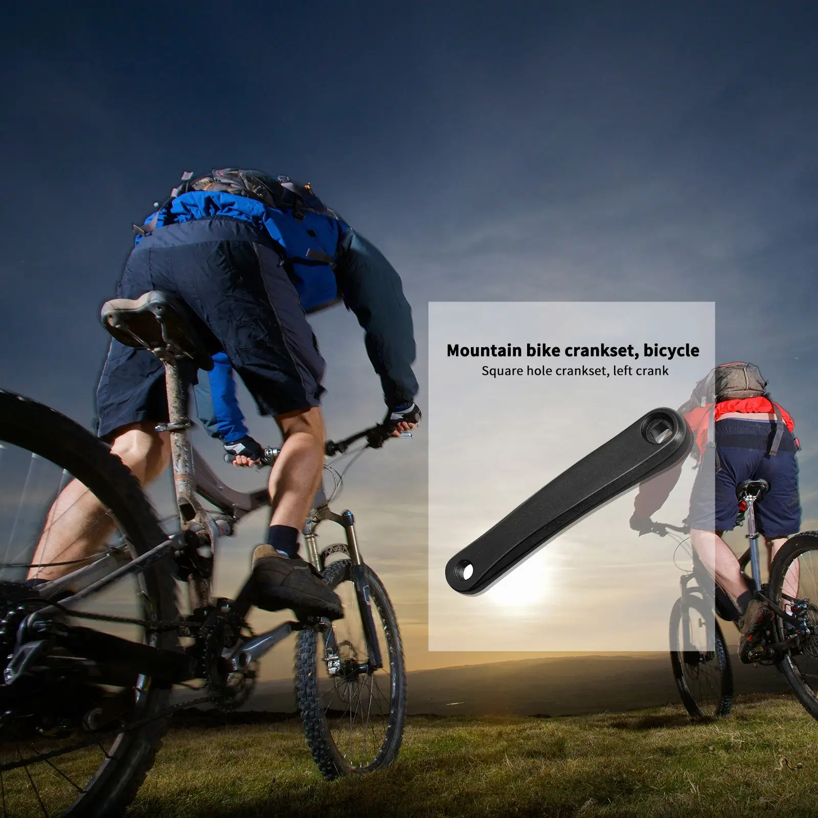 

170mm MTB Bike Crank Arm Bicycle Bottom Chain Crank Crankset Aluminum Alloy With Bottom Bicycle Crankset Bike Accessories