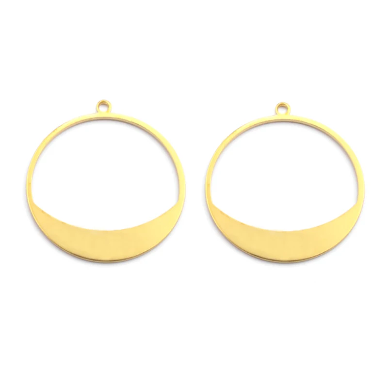 10 шт. круглые латунные подвески для сережек | Украшения и аксессуары
