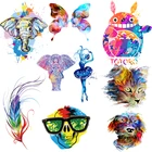 Пользовательская мультяшная нашивка в виде слона, искусственная кожа, на одежде, термоклейкие нашивки для передачи тепла на одежду