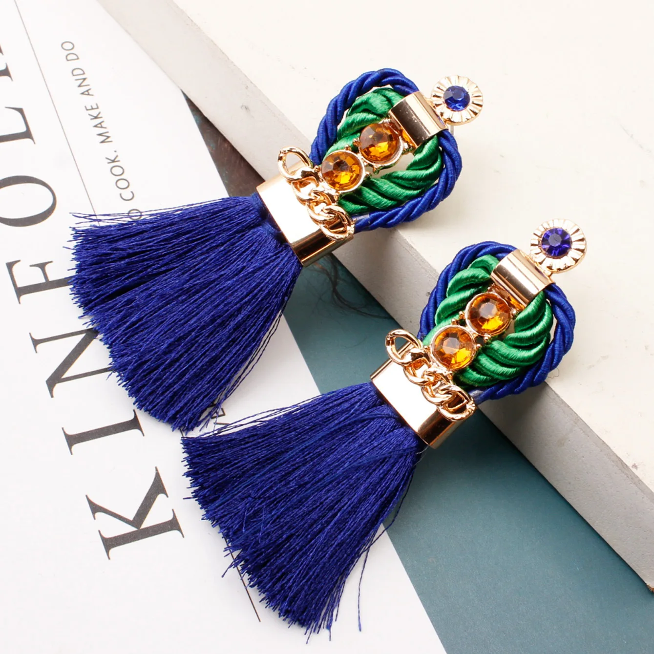 Женские богемные серьги ручной работы Cmaos роскошные винтажные вечерние в стиле