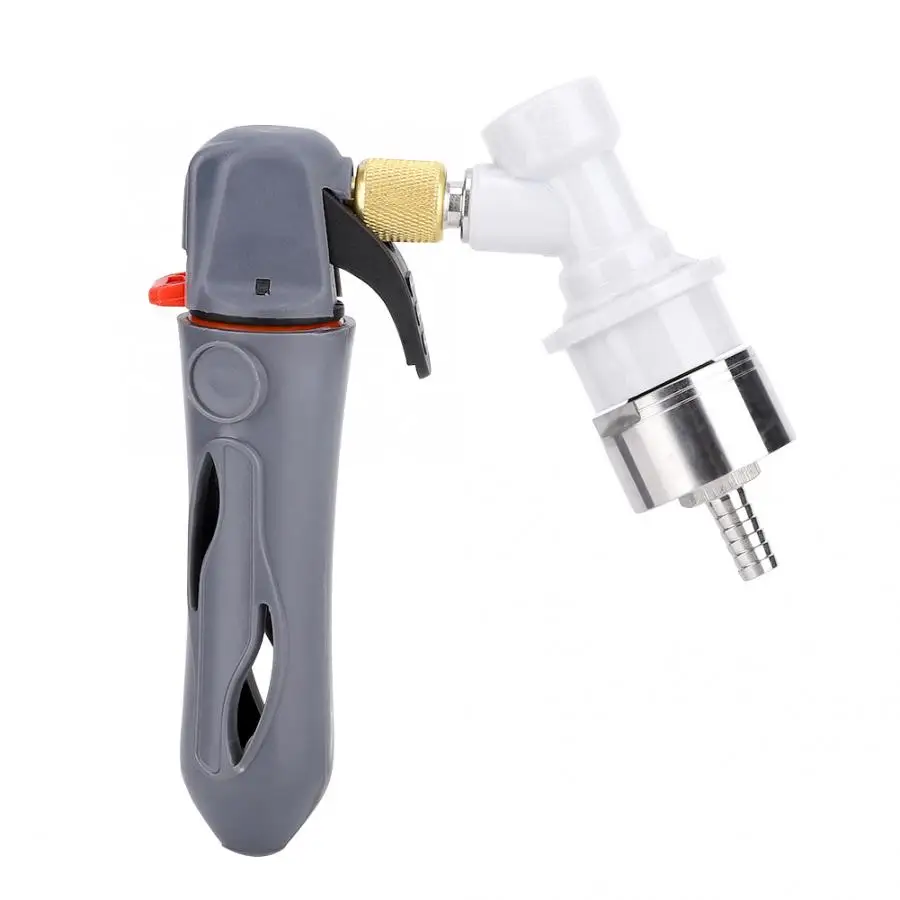 Металлическая Питьевая солома ручной держатель под давлением CO2 набор для