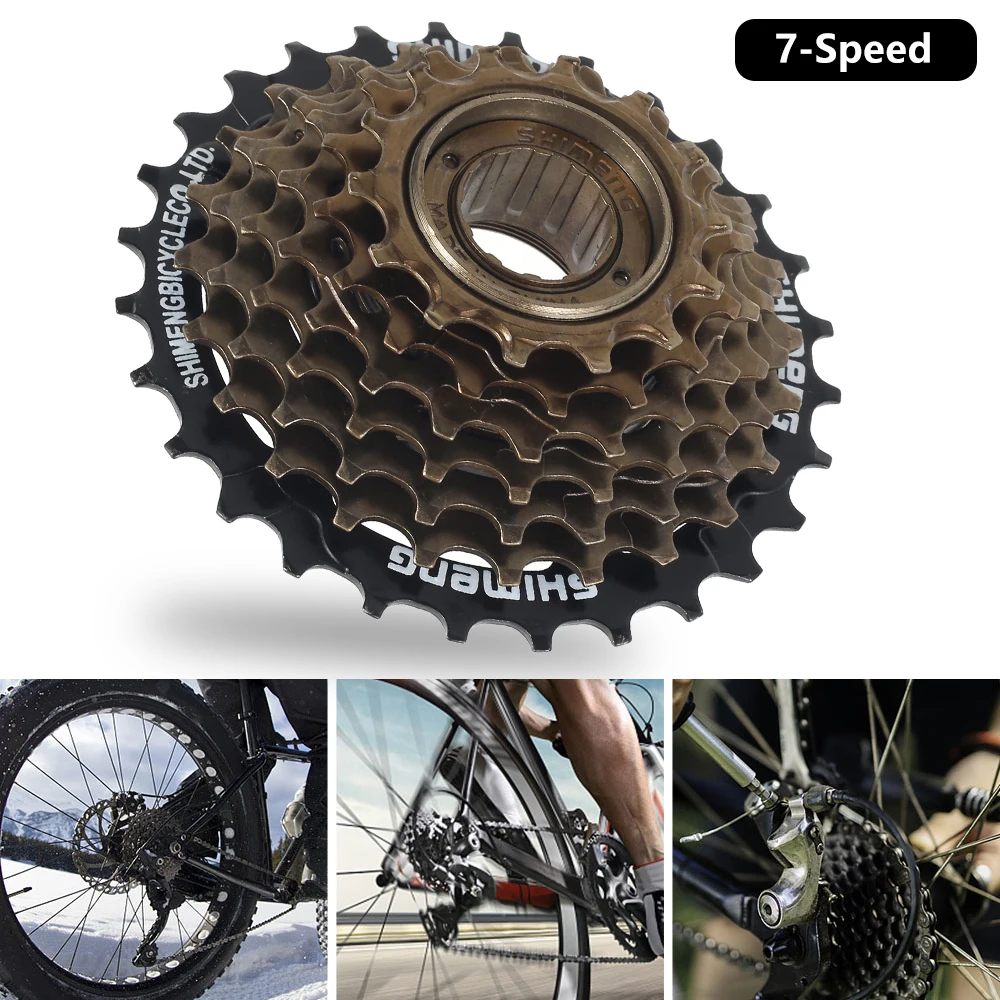 

Cycling 7 Speed MTB Cassette Bike Freewheel 14/16T/18T/ 20T/22T/24T/28T Flywheel Sprocket Mountain Bicycle Bike Refit Part