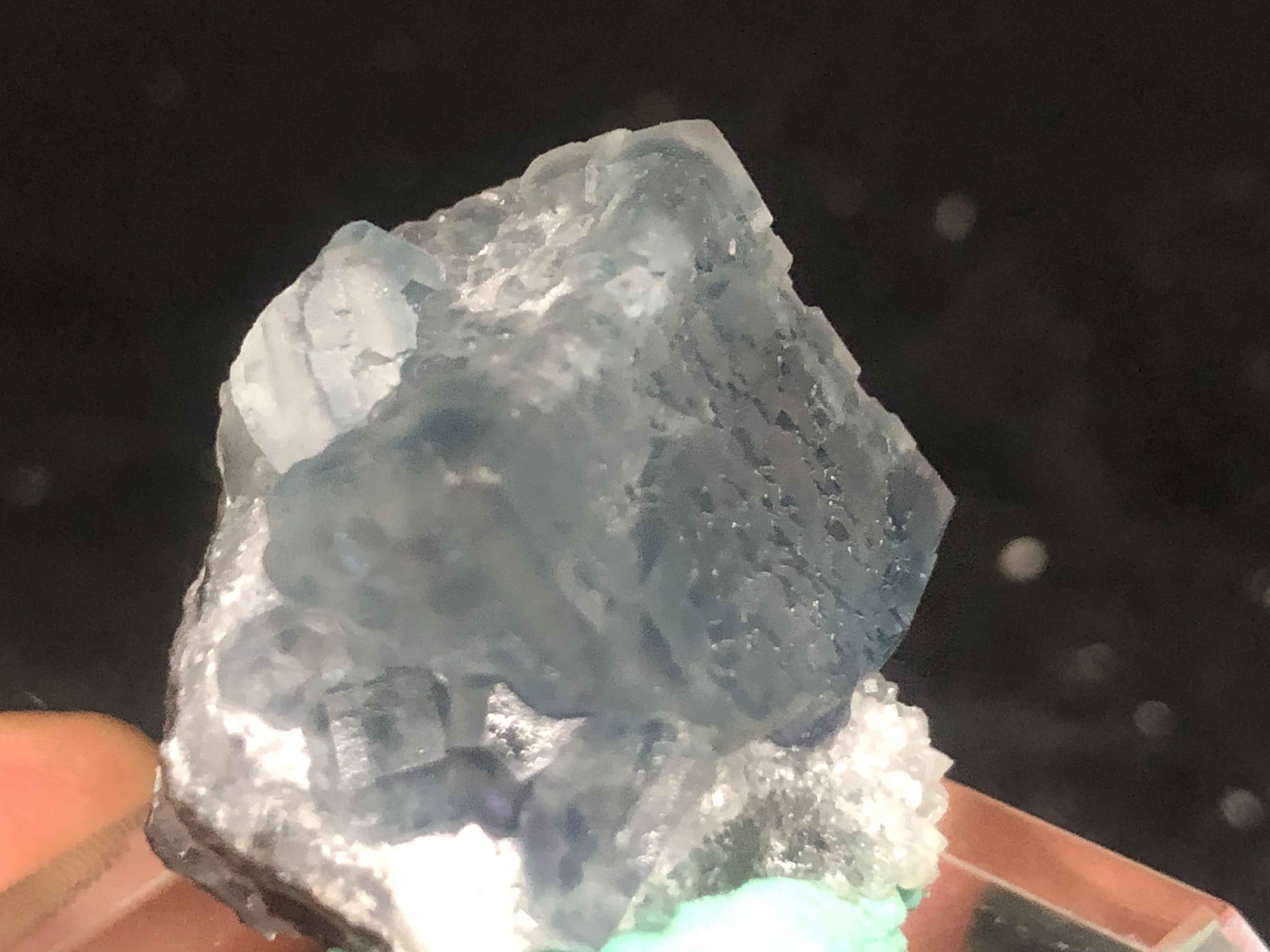 

16.5Natural crystal, blue green fluorite, crystal mineral, crystal specimen