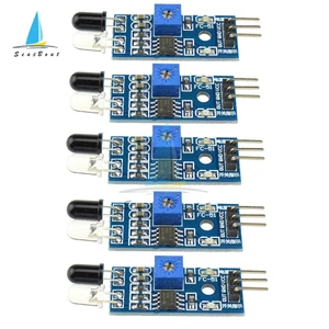 5Pcs/lot DC 3.3V-5V IR Infrared Obstacle Avoidance Sensor Module for Arduino Smart Car Robot 3-wire  in Pakistan
