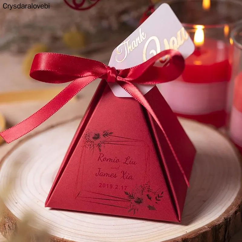 Индивидуальные свадебные коробки конфет для подарков этикетки день рождения DIY