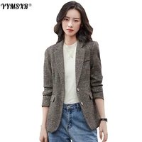 2022 new high quality winter womens jacket suit office elegant sequins decorative stripes ladies jacket long sleeves
