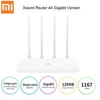 in stock xiaomi mi router 4a gigabit version 2 4ghz 5ghz wifi 1167mbps repeater 128mb ddr3 high gain 4 antennas network extender