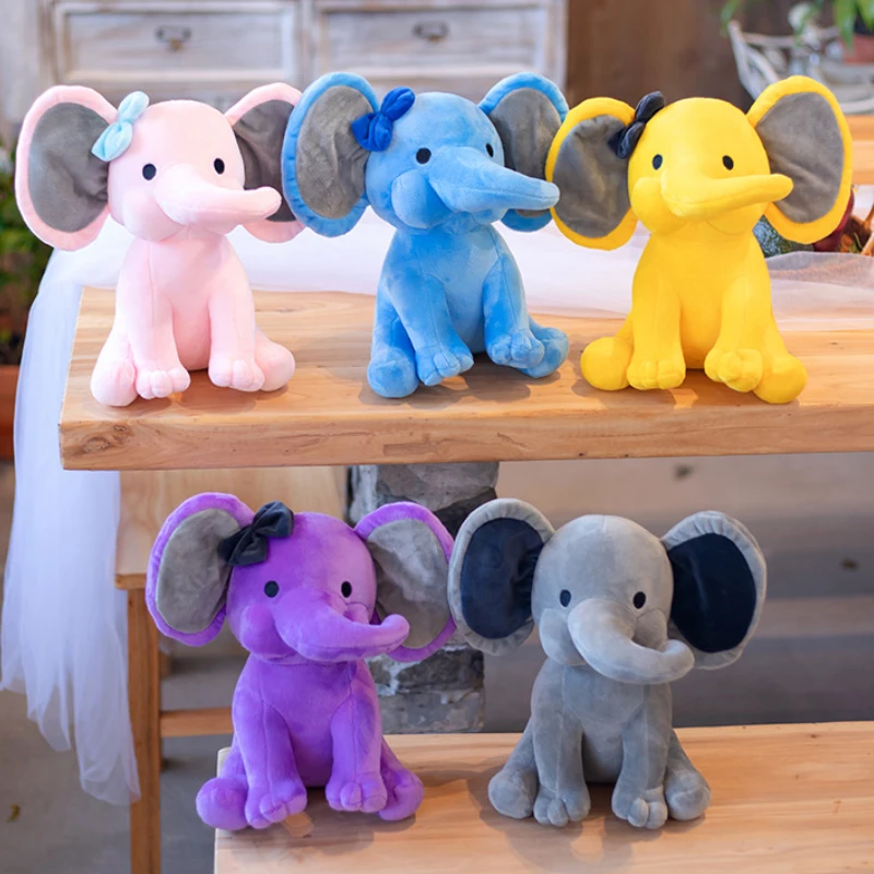 

25cm Bedtime Originals Twinkle Toes Pink Elephant Plush Toy Stuffed Choo Choo Express Plush Elephant Doll Humphrey Dolls Nursery
