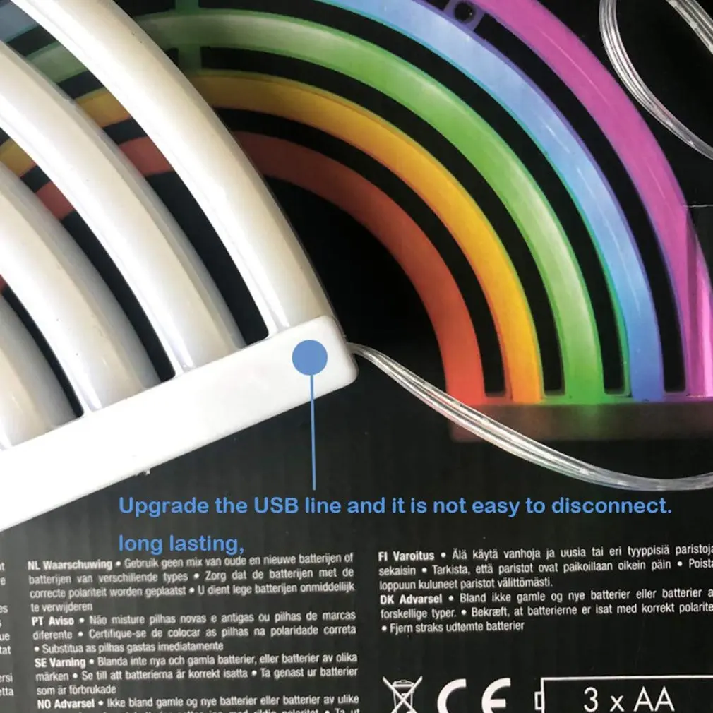 Радуги неоновые знаки СИД яркого розового цвета светильник для общежития декор