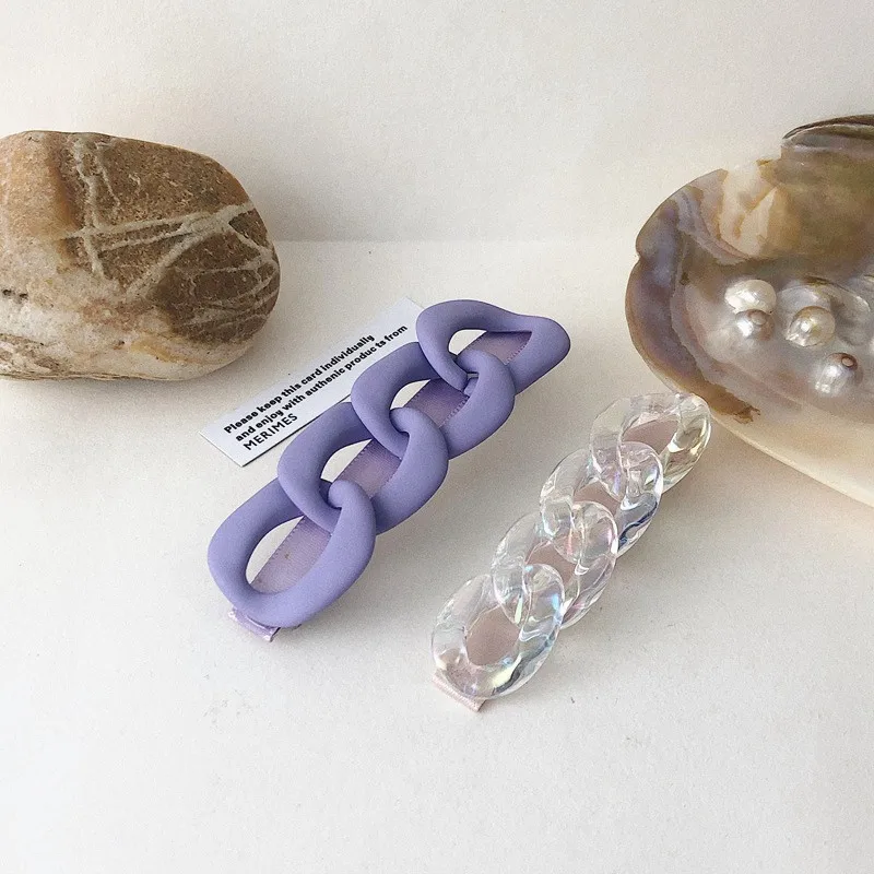 FFLACELL 2020 элегантные прозрачные резиновые заколки с замком для волос Заколки