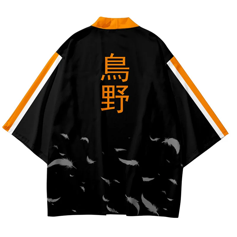 Аниме Haikyuu! Кимоно Haori японское кимоно кардиган Косплэй рубашка блуза летняя