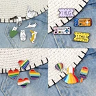 3-6 шт., броши с эмалью в виде сердца