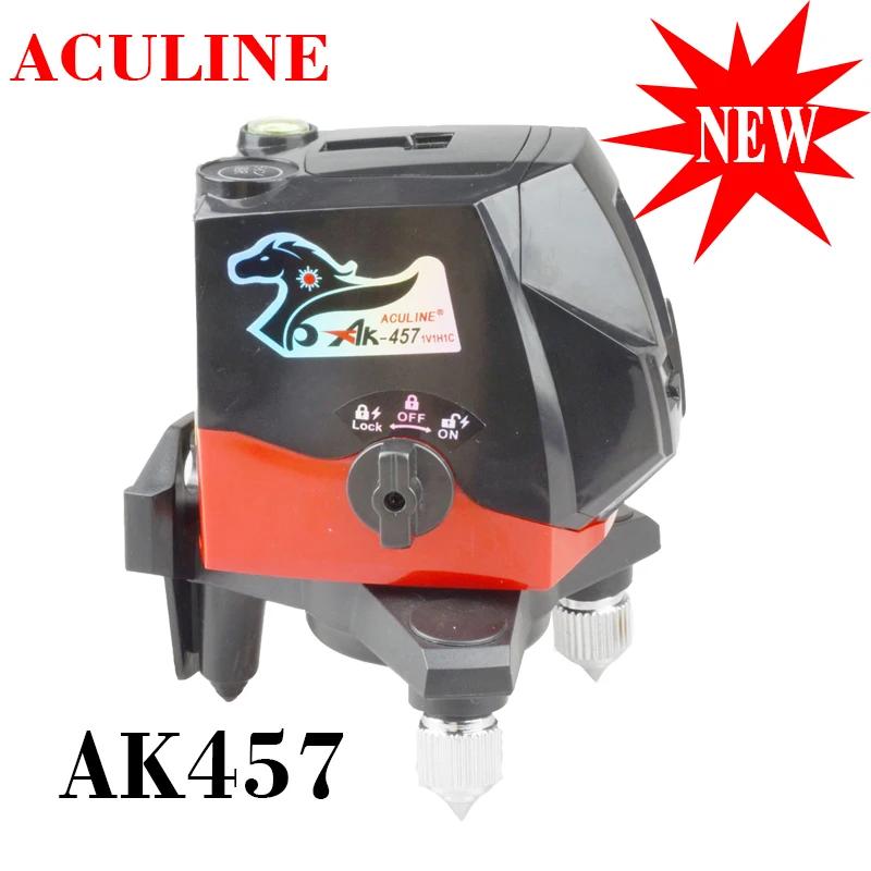 Лазерный нивелир AK457 портативный лазерный уровень красного цвета 3D 360 дальномер