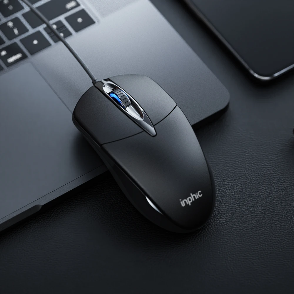 

Home Wired Computer Mouse Business Office Matte Luminous Mouse Mute