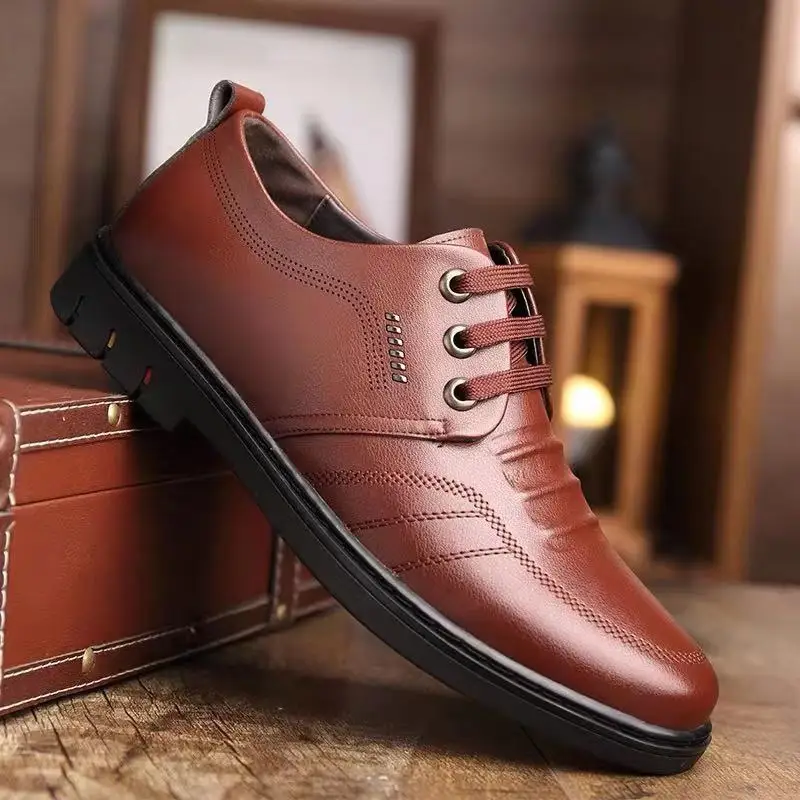 

Classic Business Men Dress Shoes Fashion Elegant Formal Wedding Shoes Men Slip on Office Oxford Shoes for Men New