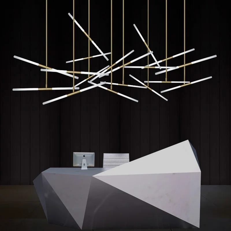 Пост Модерн филиал светильник Потолочный подвесной офис счетчик Island Loft магазин