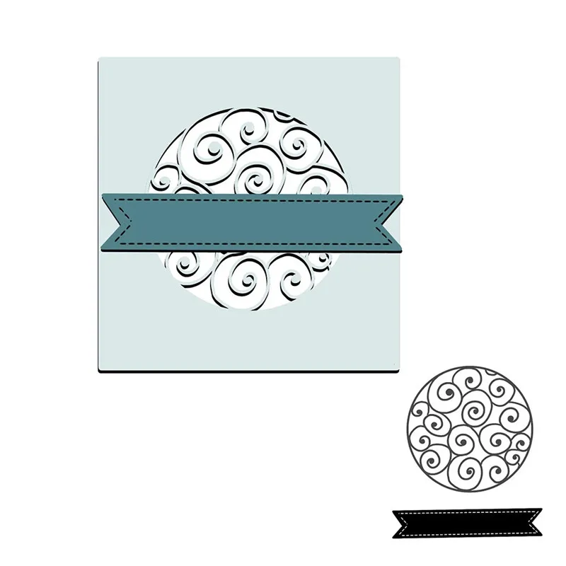 DiyArts цветочные круглые металлические режущие штампы Кружева прямоугольник DIY