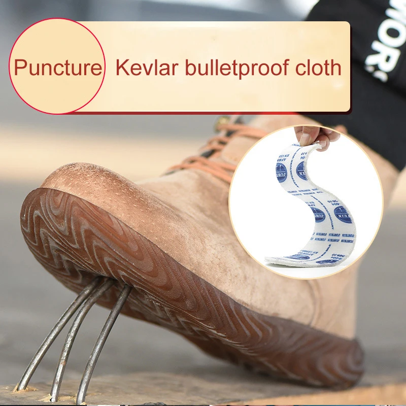 Рабочие ботинки безопасная обувь со стальным носком мягкая нескользящая из