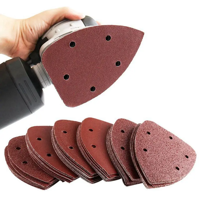 

72 Pcs 140mm Mouse Detail Sander Sandpaper Sander Pads Sanding Sheets Assorted 40 60 80 120 240 Grits