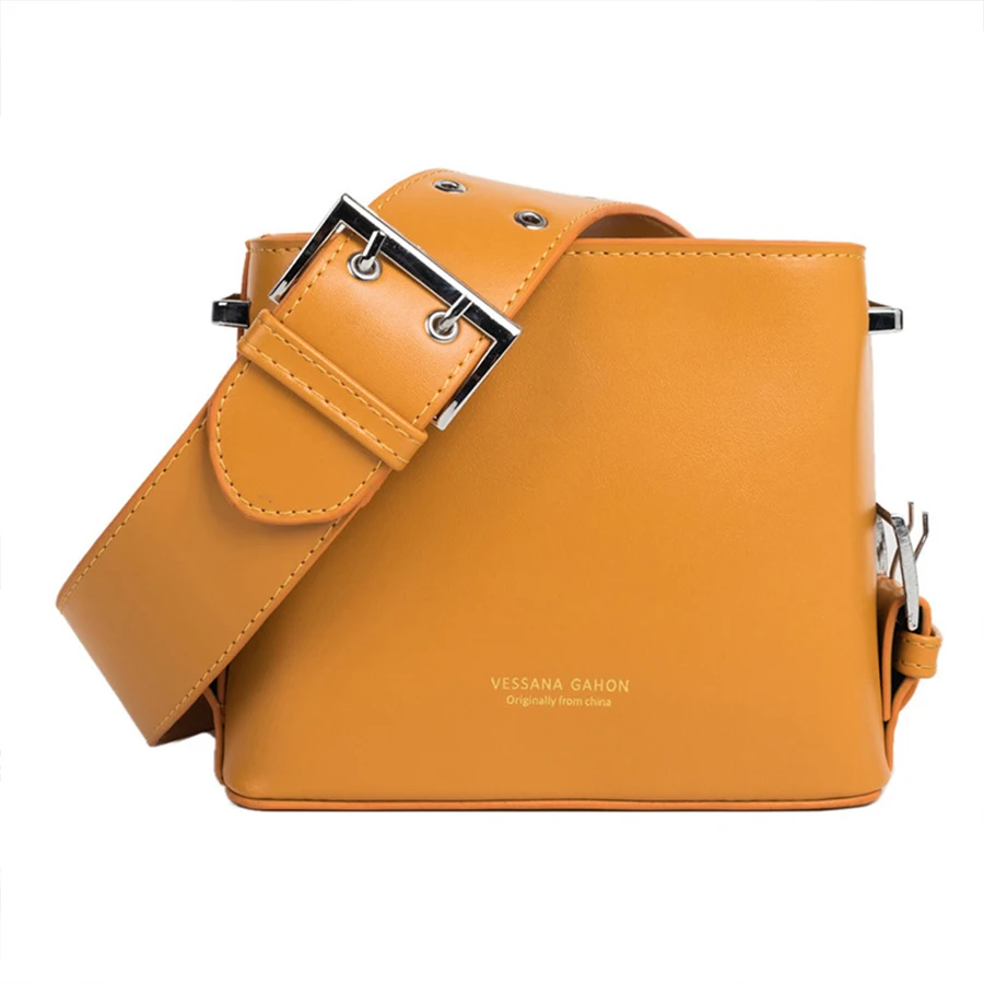 

Винтажные женские сумки-ведра, Высококачественная женская сумка через плечо из искусственной кожи, простая повседневная сумка-мессенджер, ...