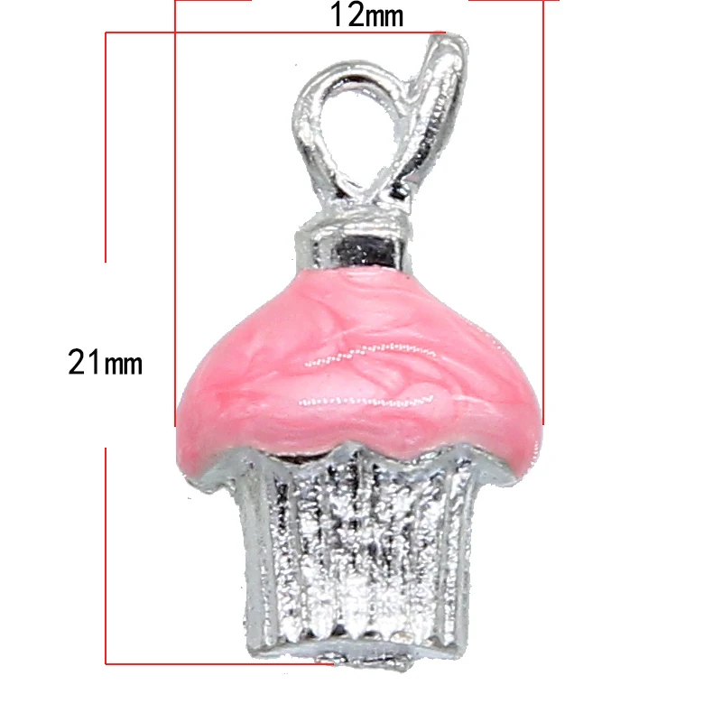 6pcs 3D Enamel mushroom 12 * 21mm silver Tibetan pendant Findings accessories DIY retro collar handmade jewelry | Украшения и
