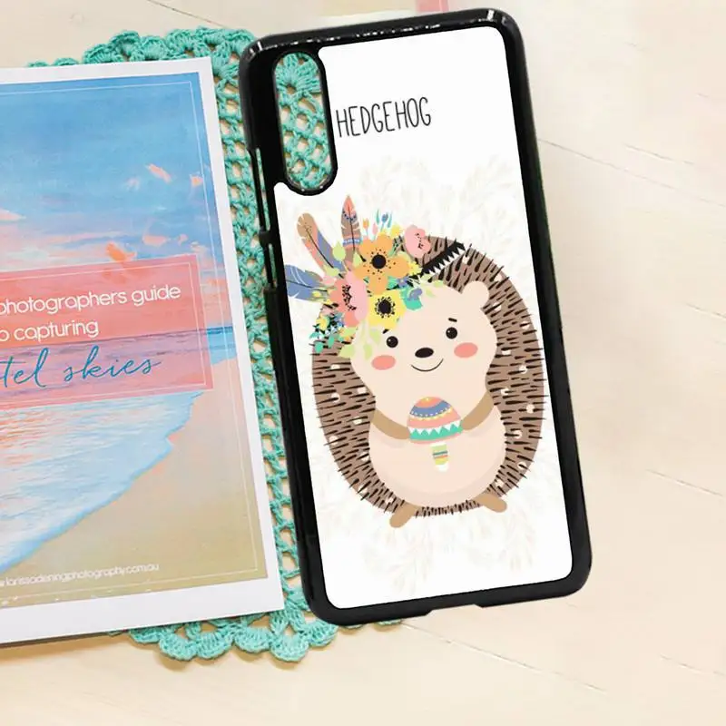 

Cute cartoon Hedgehog pets Phone Case PC for iPhone 11 12 pro XS MAX 8 7 6 6S Plus X 5S SE 2020 XR