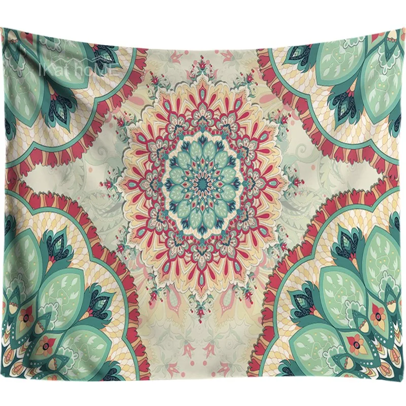 

Indian Mandala Tapestry Wall Hanging Sandy Beach Throw Rug Blanket Camping Tent Travel Mattress Bohemian Sleeping Pad Tapestries