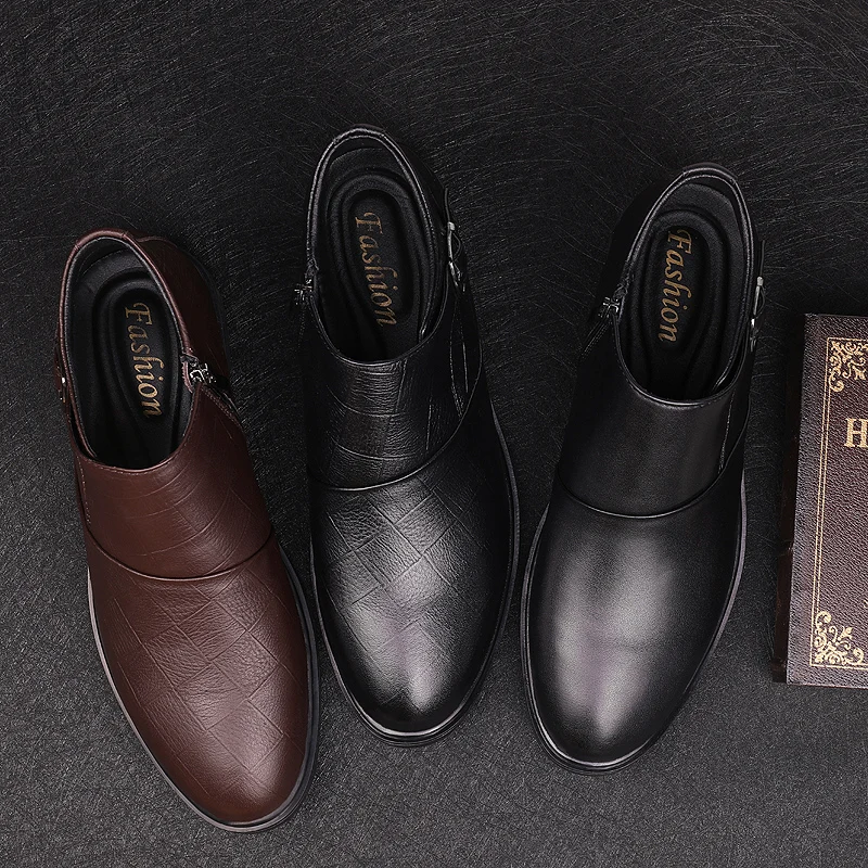 Мужские оксфорды в деловом стиле черные коричневые кожаные туфли с острым носком