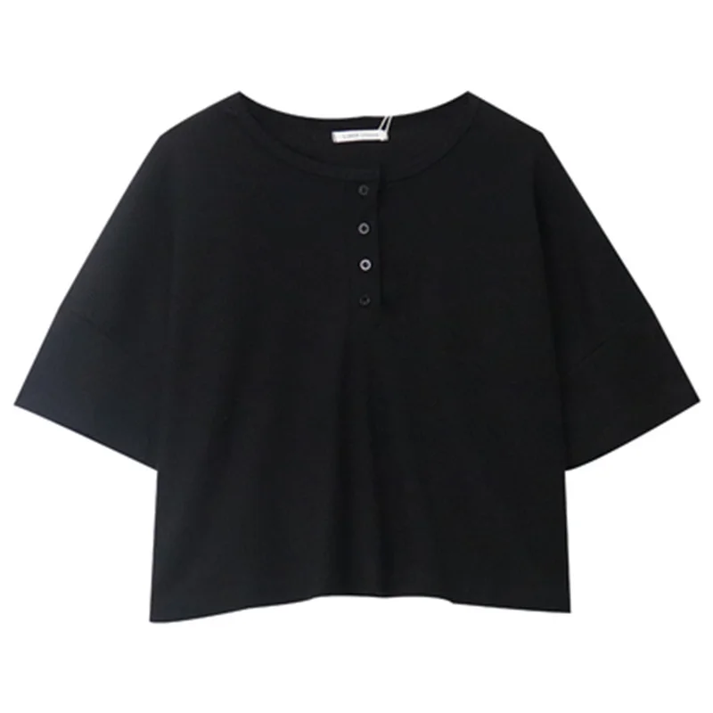 

Белая футболка из чистого хлопка, женская футболка с коротким рукавом и рукавом до локтя