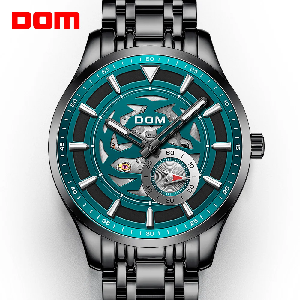 

Luxury Mechanical Wristwatch Men Sport Watches Relogio Masculino Stainless Steel Band Blue Clock Male Waterproof M-1308