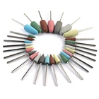 Фрезы силиконовые маникюрные, насадки резиновые для фрезера ногтей, аксессуары для полировки, инструменты для ногтей, 28 видов