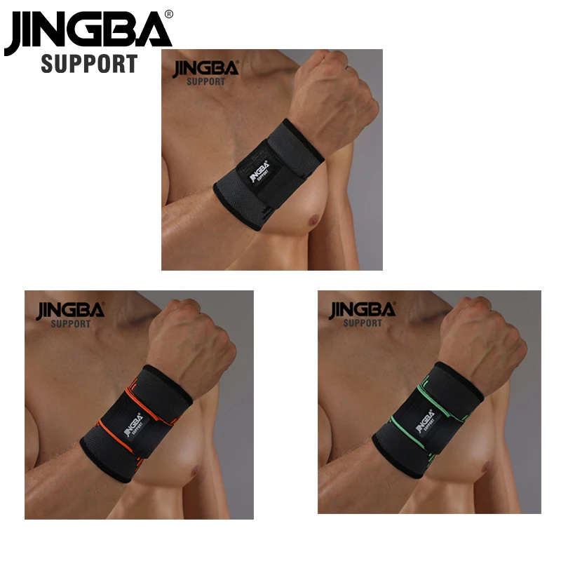 JINGBA Поддержка 3D плетение под давлением ремни фитнес-браслет Crossfit тренажерный зал