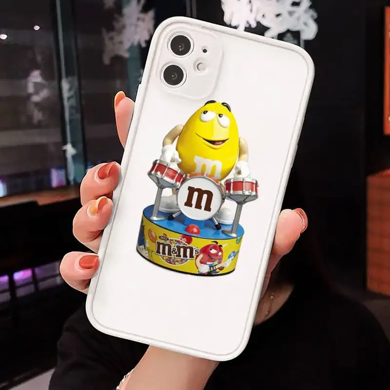 

M&M's Chocolate Nutella Bottle Phone Case Matte Transparent for iPhone 7 8 11 12 s mini pro X XS XR MAX Plus cover funda