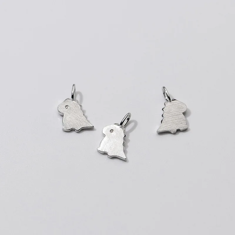 Милые Подвески MEETSOFT из матового серебра 925 пробы с динозавром ожерелье ручной