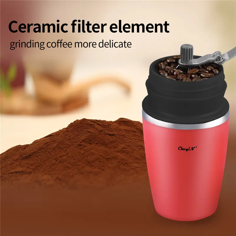 

CkeyiN портативная кофемолка керамический шлифовальный измельчитель ядер Съемная электрическая кофемолка мельница для специй