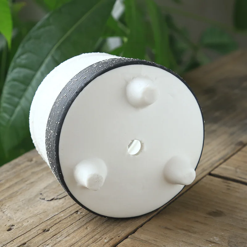 Black White Ceramic Flower Pot Snowflake Inkjet Creative Crafts Simple Potted Ornaments Succulent Flowerpot Home Decor | Дом и сад