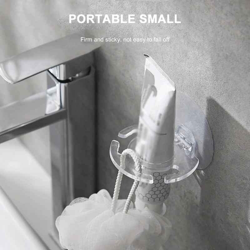 Пластиковый держатель для зубных щеток стойка хранения зубной пасты без дырочек