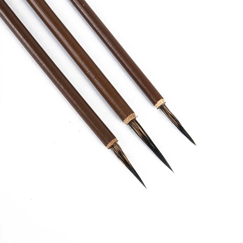 

3pcs Weasel Hair Hook Line Fine Paint Brush Calligraphy Brush Pen Art Stationary